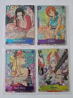One Piece TCG Illustration Box 1 & 2 Cards Nami, Boa, Black Maria, Yamato SEALED - Image 1