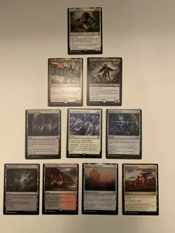 Mtg Misprint / Miscut Magic The Gathering Card Lot (10) Jazal, Drana, Tajic - Image 1