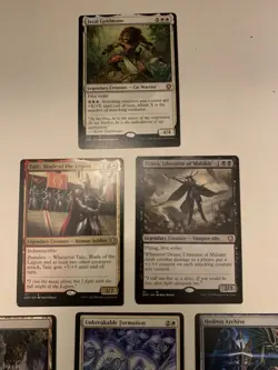 Mtg Misprint / Miscut Magic The Gathering Card Lot (10) Jazal, Drana, Tajic - Image 2