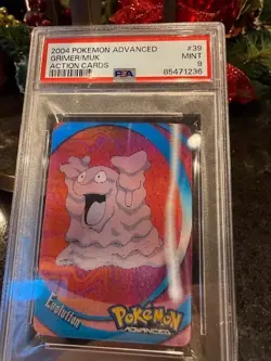 2004 POKEMON ADVANCED Grimer / Muk ACTION CARDS LENTICULAR • PSA 9 - POP 3 - Image 2
