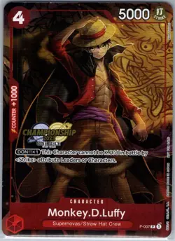 Monkey.D.Luffy (007) (CS 2023 Celebration Pack) P-007 - One Piece Card - NM - Image 1