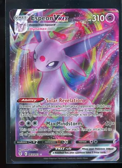 Espeon VMAX Evolving Skies Holo Ultra Rare Pokemon TCG Card 065/203 NM Condition - Image 1