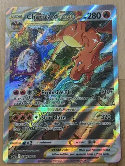 Charizard VSTAR SWSH262 Full Art Holo Pokemon TCG Promo Card Near Mint Condition - Image 1