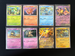 2023 Pokemon Scarlet Violet 151 8 Card Black Promo Lot - Image 1