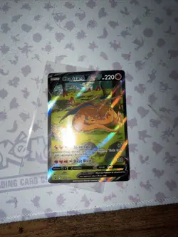 Pokemon TCG Charizard v SWSH260 Black Star Promo Card 2022 Sword and Shield - Image 1