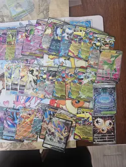 Huge lot (50) of Pokemon EX Cards Phantasmal Flames Mega Evolution Box Topper - Image 4