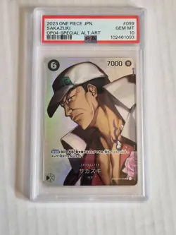 One Piece Card Sakazuki SP OP04-099 Japanese PSA 10 - Image 1