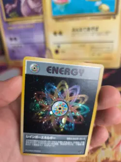 Pokemon Karte Card Rainbow Energy Team Rocket Gang 1997 Holo Wotc japanese NM- - Image 3
