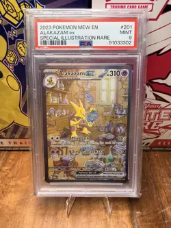 PSA 9 Alakazam ex 201/165 Special Illustration Rare 151 Pokemon Card Mint - Image 1