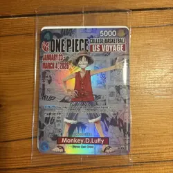 One Piece Monkey D. Luffy College Basketball US Voyage Gonzaga Promo Card - Image 1
