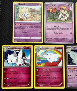 9x Togepi Togetic Togekiss Pokemon Card Lot W/ Holos & Discontinued Fairy Type - Image 3