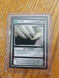 Star Trek Ccg Limited Edition Event Card Lore's Fingernail - Image 1