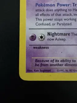 Haunter 21/62 Fossil WOTC Pokemon TCG Regular Rare Card, 1999 LP - Image 2