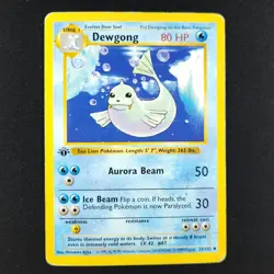 Dewgong 25/102 - Base Set Shadowless 1st Edition - Pokemon Card - Image 1