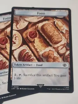 MTG Food Tokens X5 the Lord of the Rings: Tales of Middle-Earth - Image 2