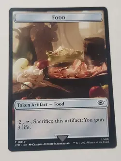 MTG Food Tokens X5 the Lord of the Rings: Tales of Middle-Earth - Image 4