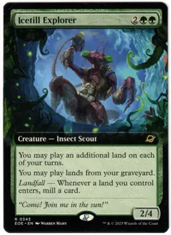 Magic the Gathering - Icetill Explorer Extended Art - RARE - EOE - NM/M - Image 1