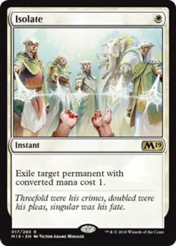 4x NM-Mint, English Foil Isolate - Foil Core Set 2019 magicmtg - Image 1