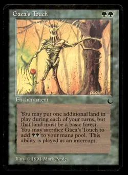 Gaea's Touch LP Light Play The Dark MTG [6672] - Image 1