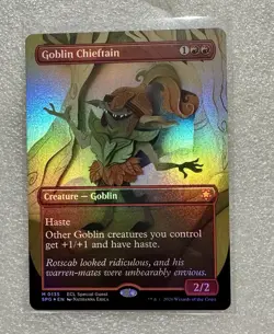 Goblin Chieftain (Borderless) [Special Guests] 135 NM Foil Lorwyn Eclipsed - Image 1