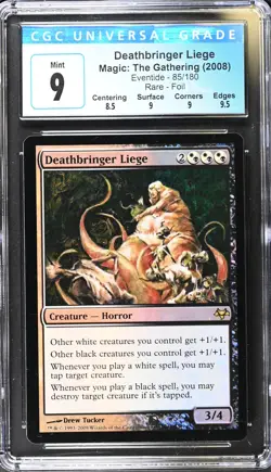 DEATHBRINGER LIEGE Eventide Foil Rare CGC 9 MTG [Nostalgium] - Image 1
