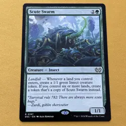 Scute Swarm MTG Commander: Duskmourn: House of Horror 197 R NM - Image 1