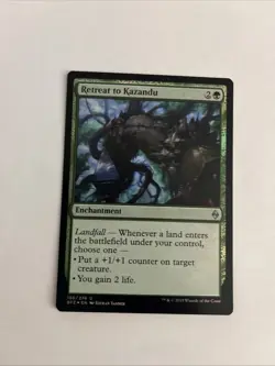 Retreat to Kazandu 186/274 Battle for Zendikar FOIL Near Mint - Image 1