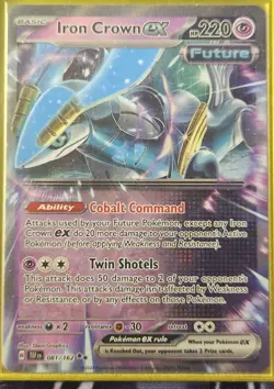 Pokemon - Iron Crown EX - Double Rare EX - 81/162 - Temporal Forces 2024 - Image 1