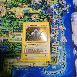 Pokemon Magneton Base Set 9/102 Unlimited - WOTC - Holo Rare LP - Image 1