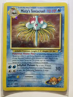 Misty's Tentacruel 10/132 Gym Heroes 2000 Holo Rare WOTC Pokemon Card TCG LP - Image 1