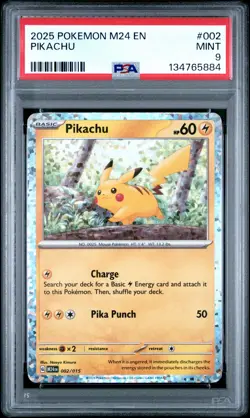 PSA 9 2025 Pokemon M24 Mcdonald's Collection #002 Pikachu - Image 1
