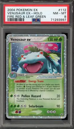 Pokemon Venusaur ex EX Fire Red & Leaf Green Holo Ultra Rare #112 PSA 8 - Image 1