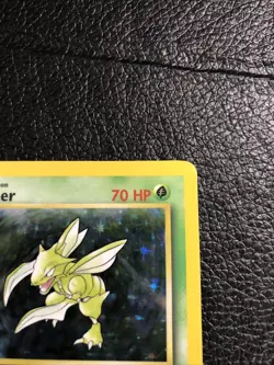 B6 1999 Pokemon TCG Scyther Jungle 1st Edition Holo Rare 10/64 - Image 3