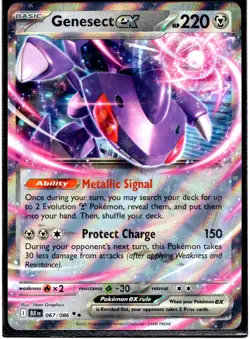 Genesect EX 67/86 Pokemon Black Bolt Double Rare 2/2 - Image 1