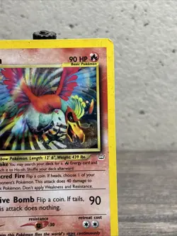 Ho-oh 07/64 Neo Revelation Holo Rare-Pokemon TCG-WOTC-Fast Shipping-LP!! - Image 3