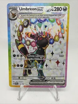 2023-25 Pokemon SV Black Star Promos SVP EN Umbreon ex #176 MINT - Image 1