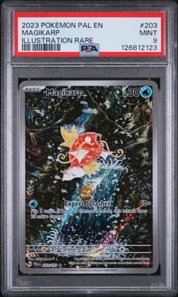2023 POKEMON PAL EN-PALDEA EVOLVED ILLUSTRATION RARE #203 MAGIKARP PSA 9 - Image 1