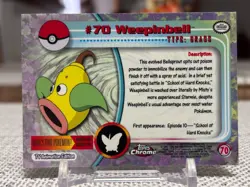 2000 Topps Chrome Pokemon #70 Weepinbell (Chrome) NM - Image 2