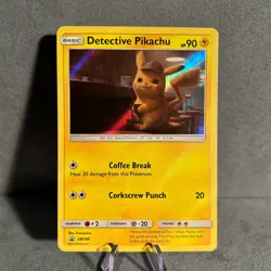 Detective Pikachu SM190 SM Black Star Promos Pokemon NM - Image 1