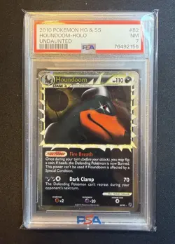 Pokemon PSA 7 Houndoom Prime 82/90 HeartGold & SoulSilver Undaunted 2010 Mint - Image 1