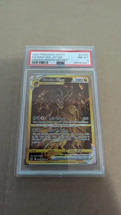 2023 Pokemon SWSH Crown Zenith Secret Full Art #GG69 Giratina Vstar PSA 8 - Image 1