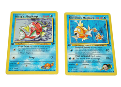 Pokemon Giovannis Magikarp #73/132 Misty’s Magikarp #88/132 Gym Challenge 1st Ed - Image 1