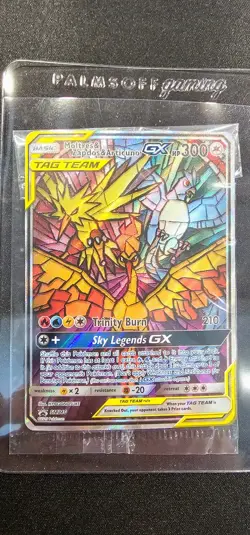 Moltres Zapdos Articuno GX SM210 Pokemon Sun Moon Black Star Promo English NM - Image 3