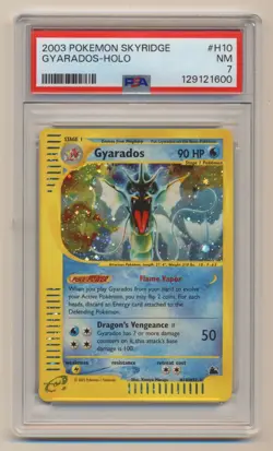 PSA 7 Pokemon Skyridge Holo Rare Gyarados H10/H32 NEAR MINT Condition! - Image 1