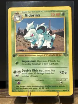 Pokemon 1st Edition Jungle Nidorina 40/64 Uncommon WOTC NM- - Image 2