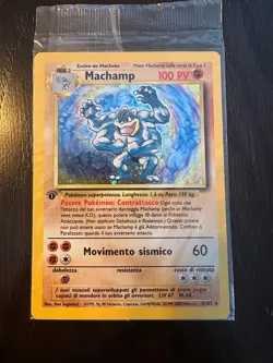 SEALED Pokemon Italian Machamp 1999-2000 #8 Base Set - Very Rare! - Image 1