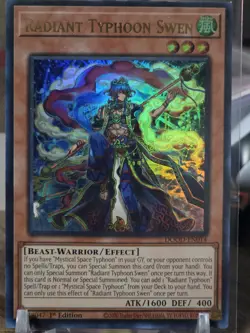 Radiant Typhoon Swen DOOD-EN014 Ultra Rare 1st Ed NM - Image 1