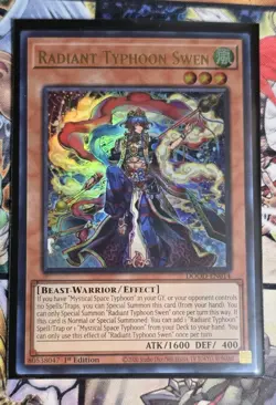 Radiant Typhoon Swen DOOD-EN014 - Ultra Rare UR 1st Edition Mint yugioh - Image 1