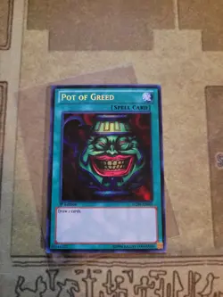 YUGIOH POT OF GREED LCJW-EN061 SECRET 1ST ED NM - Image 2