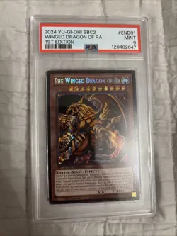 Yu-Gi-Oh! TCG The Winged Dragon of Ra SBC2 1st Edition PSA 9 - Image 1
